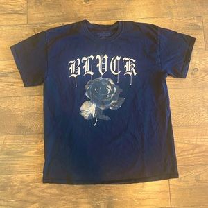 Black Scale Black Rose T-Shirt, Mens Size L